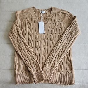 Minnie Rose Cotton Sweater